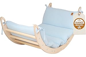 WoodsCraft Arche d'Escalade pour Bebe et Enfant avec Coussin Hypoallergénique | Arche Montessori Bebe - Arche Escalade | Jeux Montessori: Escalade Enfant Interieur
