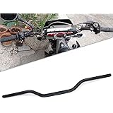 Manubrio Moto 22mm, Manillar de Motocicleta de Pliegue Bajo 7/8 Universaler für Pit Dirt Bike ATV Quad Motocross-Negro