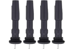 IUSOT 4 Stücke Zündspule Gummistiefel Stecker Auto Zündspulen Modul 04E905199H 04E905199A Federreparatursatz für Audi A3 A1 Golf 7 Beetle Passat Rapid Ibiza Leon Mii 1.0 1.2 1.4 1.6