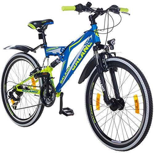 24 Zoll MTB Fully Galano Adrenalin DS Mountainbike STVZO Jugendfahrrad B-WARE