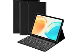 GAOJIE Coque Clavier pour iPad Air 11 Pouce M2&M3 2024/2025, Air 5 2022/Air 4 2020 10.9", Étui pour Pro 11 1ème 2018 avec Pen Holder, Housse avec Magnétique sans Fil Clavier AZERTY Français (Noir)