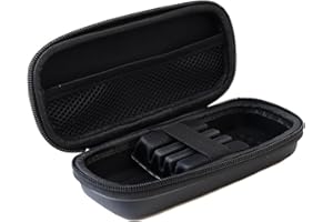 HUSALSEA Custodia per Freccette, Custodia Nera per Freccette per 3 Freccette con Punta in Acciaio o Freccette con Punta Morbida, Scatola porta Accessori per Freccette, Portatile e Impermeabile