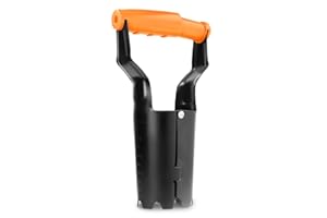 BFG Cazo Plantador de Bulbos de Acero Inoxidable, Manual, Diseño Ergonómico con Empuñadura de Muelle y Escala de Profundidad - Herramienta para Plantar Bulbos