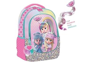 Maricart | Zaino Scuola Elementare per Bambini 32x21x42 cm Zainetto da Bambina o Bambino con 2 Compartimenti e Chiusura a Zip