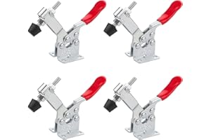 Butyeak Pince à Genouillère Push-Pull, Sauterelle de Serrage, 4 Pièces Dégagement Rapide Basculer La Pince, Pince Horizontale, 27KG