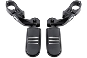 TCMT Kit di montaggio per pedane Highway adatto per Harley Road King Street Glide Road Glide Electra Glide Softail Sportster Dyna con protezioni motore da 1,25"