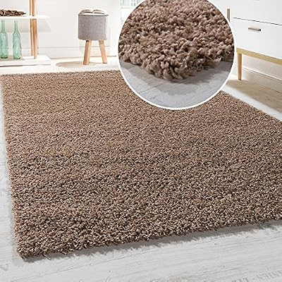 Diva Tapis Shaggy Longues Mèches En Différentes Tailles Et Coloris, Couleur:Beige, Dimension:300x400 cm