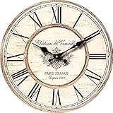 Dekorative Uhren im zeitgemäßen Vintage Look aus MDF, Uhr in robuster Ausführung