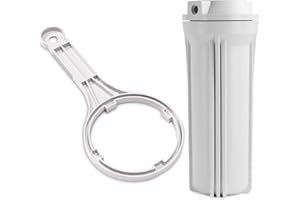 Vaso de Osmosis Inversa de 10" con Rosca de 1/4 Compatible con casi todos los Equipos de Osmosis Inversa. Vaso Porta Filtros de Osmosis Inversa 5 Etapas JACAR