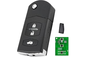 GZXNKEY 3 Buttons Car Key Fob Remote Fob For Mazda 2 3 5 6 CX-7 MX-5 Mazda Key 433MHZ 80bit 63chip / 83chip SKE126-01 CC51-67-5RYC