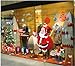 Topro X Large Merry Christmas Santa Claus Gift Show Window Wall Art Sticker...