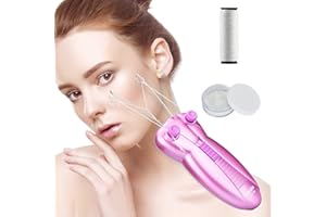 Eléctrica Depiladora Facial Mujer,CAPMESSO Eléctrica Maquinilla Removedor de Vello Facial Para Mujeres Recortadora Para Vello Facial, Brazos Debajo
