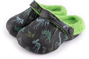 R-ISLAND Zuecos Invierno para niños,Clogs niños,Unisex,con Forro,La Talla 30-35,Eva,Antideslizante,Perfectamente para los nños y Evitar Frio.