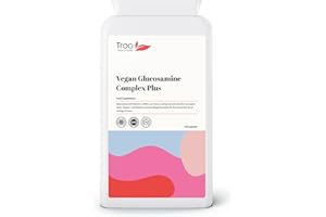 TROO HEALTH CARE Vegan Glucosamine Complex PLUS 120 Capsules | Plant Based Glucosamine Supplement with MSM, Sour Cherry, Rosehip & Turmeric | UK Manufactured | Quality Guaranteed