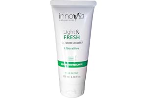 INNOVIA LABORATOIRES Gel Rinfrescante Gambe 100 ml - Gel Effetto Freddo Gambe Stanche e Pesanti - Rinfrescante, Drenante e Sgonfiante - Gel Gambe Circolazione, Effetto Anticellulite - 100% Made in Italy