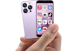 BLKE Max Mini Smartphone mit 3,0 Zoll HD Bildschirm, entsperrtes Mini Handy, 5 Megapixel Kamera, Gesichtserkennung, Dual SIM, WLAN, GPRS, TF Karte und ultraschlankem Gehäuse perfekt für Kinder Rosa