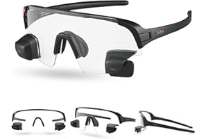 TriEye Sports Sunglasses with Rearview Mirror – Men & Women Polarized Sunglasses Rowing & Cycling Glasses – UV400 Protection
