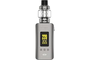 Original Vaporesso GEN 200 Kit | 220W Box Mod Vape with 8ml iTank Fit GTi Coil Mesh Coil Electronic Cigarette 18650 Vaporizer (Matte Grey)