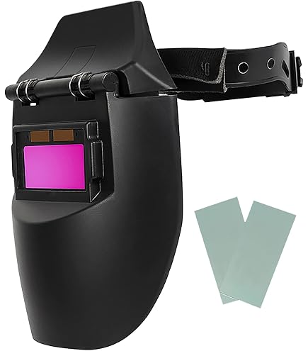 Maschera Saldatura Autoscurante AMC - Casco Professionale Con Regolazione UV/DIN, 9-13 Oscuramento