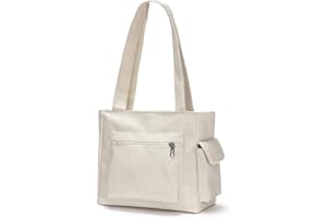 LANXINGLUO bolso bandolera señoras grande señoras bolso negro grande señoras shopper bolso de tela con cremallera bolso de lona señoras bolso con muchos compartimentos