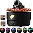 House of Quirk Cannon Blast Aroma Humidifier, Cannon Blast Turret Humidifier Silent Diffuser, Cannon Humidifier, Vapor Cannon Humidifier, Yellowcane Aroma Humidifier (Black)