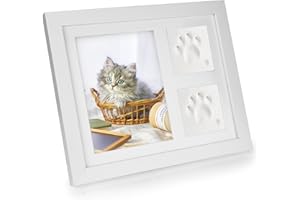 CTDMJ Set di impronte di zampe per cani e gatti, set di impronte a mano in legno 3D, per decorazioni da appendere e da tavolo, per animali domestici, set di stampa in gesso 3D, decorazione per la casa