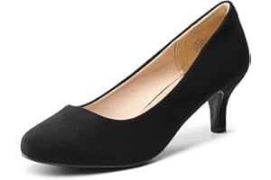 DREAM PAIRS Women's LUVLY Court Shoes Sandals Bridal Wedding Party Low Heel Pump Shoes