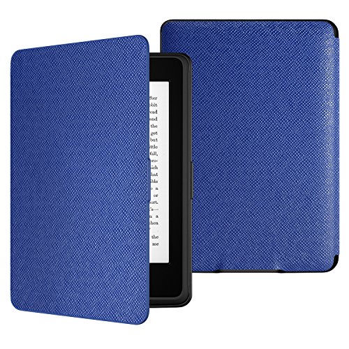 MoKo Kindle Paperwhite Funda - Ultra Slim Ligera Smart Shell Case Cover con Auto Estela / Sueño para Amazon All-New Kindle Paperwhite ( Ambos 2012, 2013, 2015 y 2016 Versións ), No es compatible para All-new Paperwhite 10th generation 2018 Morado
