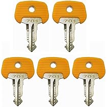 Chiavi Di Accensione 702 Per Jungheinrich - Ricambio Per Carrelli Elevatori (5 Pezzi, Rosso)