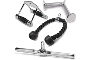 Yes4All Tricep Press Down-kabelmaskinfästsats, LAT Pulldown-fäste, kabelmaskintillbehör för hemmagym