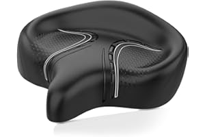 Xmifer Sella Velo Confortevole - XXL Sella per bicicletta grande nuovo design schienale per bicicletta elettrica, sedile bici cuscino per bicicletta/mountain bike / bici da strada per uomini e donne