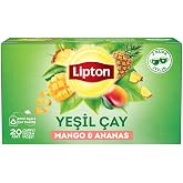 Lipton Mango ve Ananaslı Tropikal Bardak Poşet Yeşil &Ccedil;ay 20'li Paket