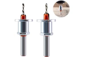 JREHUIG 2 piezas Brocas Avellanadora Madera, Juego de Herramientas para de Carpintería 8mm, HSS Countersunk, para Taladrar Madera y Plástico, Agujeros de Perforación (Tamaño)
