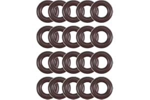 sourcing map Flúor Caucho Juntas Tóricas 6mm OD 3mm ID 1,5mm Ancho, Métrico FKM Sellado Junta, Paquete de 20