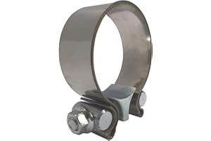 ALUTEC RACING PARTS Collier de serrage pour tuyau d'échappement 67 mm en acier inoxydable - 63 63,5 mm