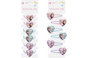 Tydeus Haarspange Haarring Mädchen,6 Stück Kinderschmuck+6 Stück Haarschmuck Kinder für Mädchen Geschenke für Geburtstag,Neujahr, Advent, Weihnachten