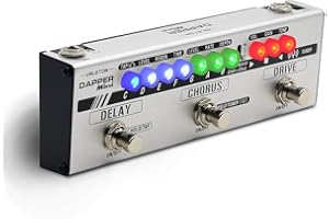 Valeton Dapper Mini Stage Session Gigging Gear Overdrive Distorsion Chorus Delay Guitare Multi-effets Pédale