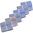 Kuber Industries Handkerchiefs|Sweat Absorbent Light Colored Soft Cotton Square Hankies for Man,Boys & Wicking Sweat from Hands,Face,Set of 6 (Multicolor)