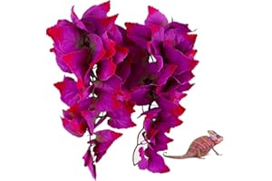 ABIZOO Pianta Appesa Terrario Accessori, Vite Artificiale Appesa Piante Rettili Serbatoio Habitat Decorazioni Pianta Con Ventosa Per Drago Barba Lucertole Geco Serpente Animali Domestici Pasta Eremita