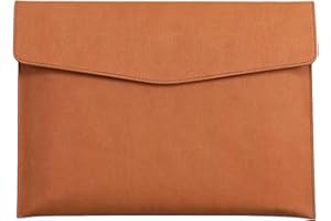 YCYUYK PU-Leder A4 Aktenordner Dokumentenhalter Wasserdicht Portfolio Umschlag Ordner Etui mit Schnappverschluss für Zuhause Schule Büro Schreibwaren Braun