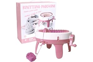 Niktule Strickmaschine - 48/40/22 Nadeln Stricken Webrahmen Maschine Mit Reihenzähler, Rotierender Doppelstrick-Webrahmen, Smart Weaving Loom Stricken Rundwebrahmen Für Erwachsene/Kinder