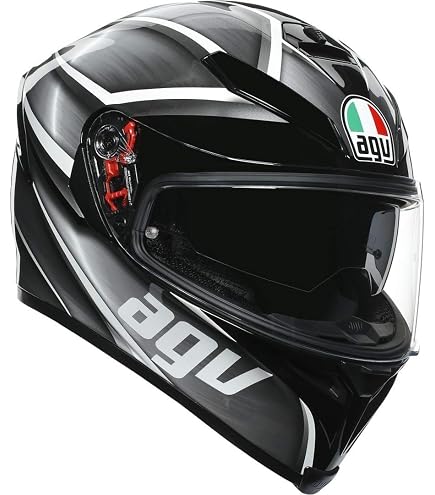 AGV CASCO K5 S MULTI MPLK XS TEMPEST BLACK/RED