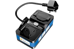 Meross Outdoor Smart Plug 13A IP44 WiFi Plug, Compatible with Apple HomeKit Alexa Google Assistant SmartThings, Voice Control 2 Grounded Heavy Duty Outlets