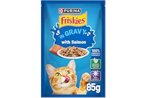 Purina Friskies Salmon Chunks in Gravy Wet Cat Food, 85g