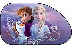 TATAWAY IN VIAGGIO SI CRESCE Disney Frozen Anna ELSA Olaf Trapez Auto-Seitenvorhänge (2 Stück), viola