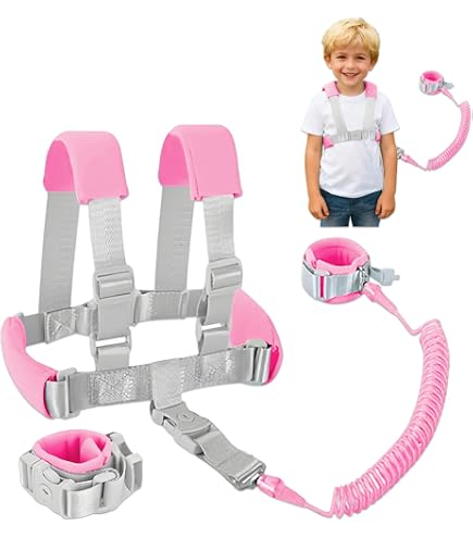 Pettorina Bambini Bracciale Bambino Antismarrimento AOMIG Imbracatura Di Sicurezza Bambini, Guinzaglio Per Bambini Braccialetto Gps Bambini Girello Per Bambini
