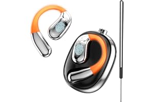 MTOXW Auriculares Traductores de Idioma, Traductor Instantaneo de Voz 3 en 1 en 135 Idiomas y Acentos con App, Auriculares Bluetooth 5.4 con Luz LED y Correa de Cuello de Silicona para iOS y Android