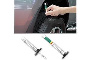 deemars Indicador de Profundidad de la Banda de Rodadura del Neum, Indicador de Banda de Rodadura del Neum, Medidor de Profundidad de Precisión Herramienta Universal para Turismos