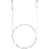 SAMSUNG EP-DA705BWEGWW Charging & Data Transfer Cable, Type C & Type C, Fast Charging Technology, White