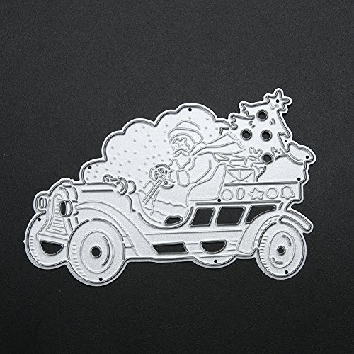 Amazingdeal365 Santa Metall Form Stanzschablonen Schablonen Schneiden DIY Dekor Sammelalbum Karten Buchzeichen Lesezeichen als Geschenk für Freunde Geburtstag Kinder,Kindergarten Hobby Schule Handarbeit Unterricht usw. Ein tolles Geschenk! - 6